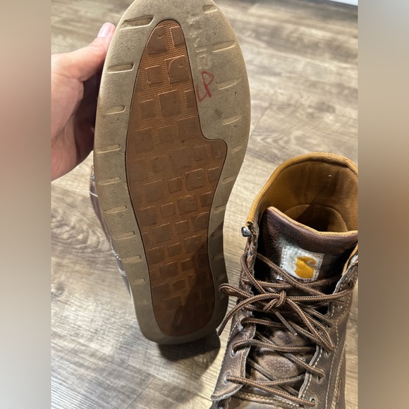 Carhartt Steel Toe Work Boots, Waterproof Wedge size 12 - Picture 10 of 12